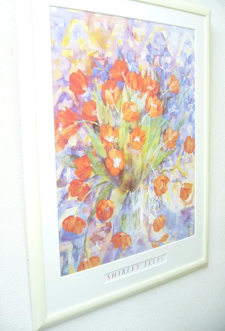 絵画  アートポスター  シャーリーフェルッ  チューリップ
