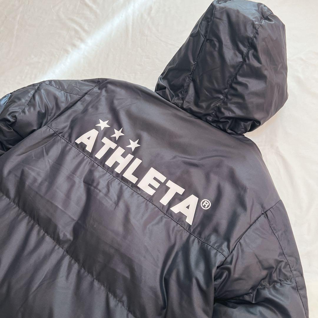 【美品】ATHLETA アスレタ ロング　ベンチコート　黒　L