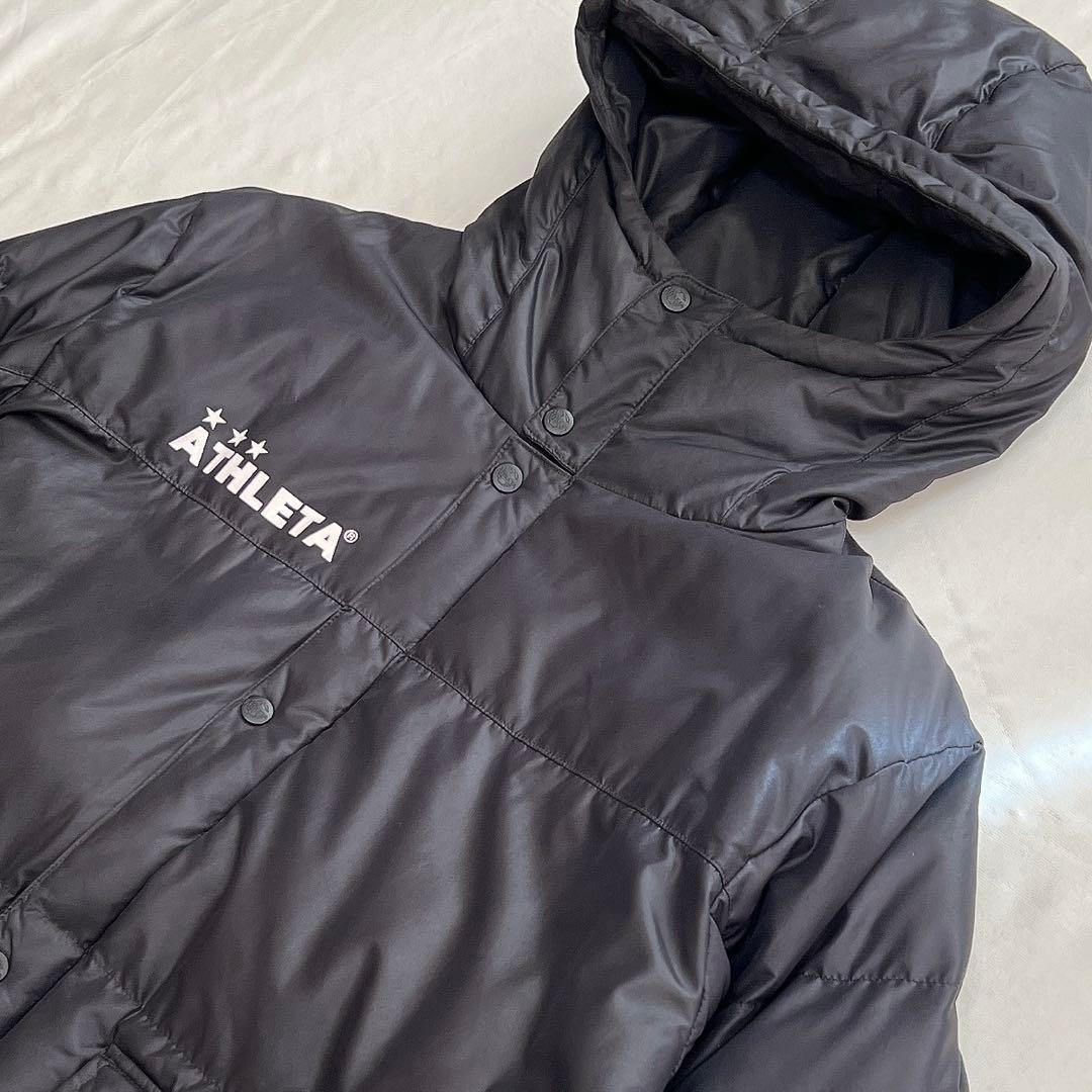 【美品】ATHLETA アスレタ ロング　ベンチコート　黒　L