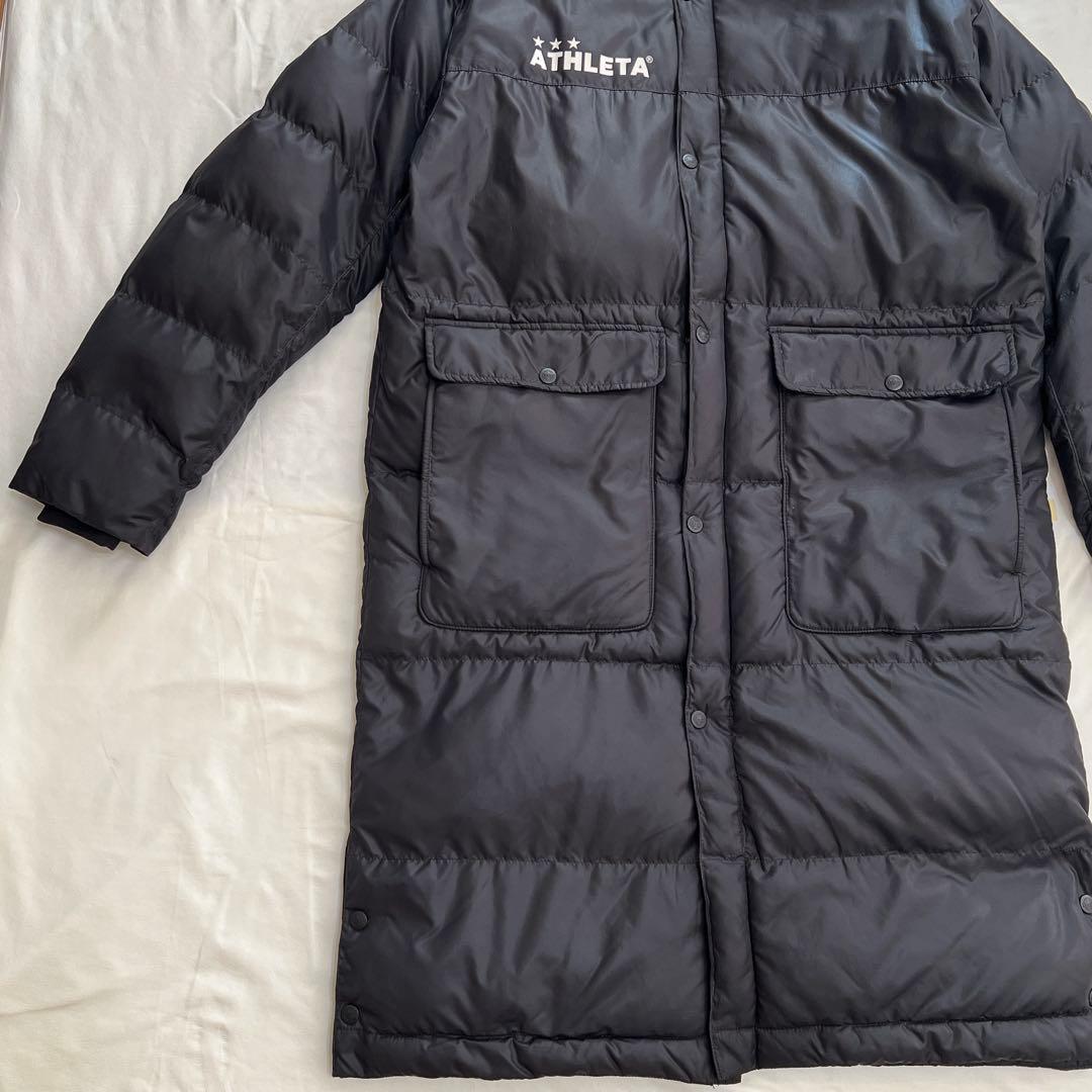 【美品】ATHLETA アスレタ ロング　ベンチコート　黒　L