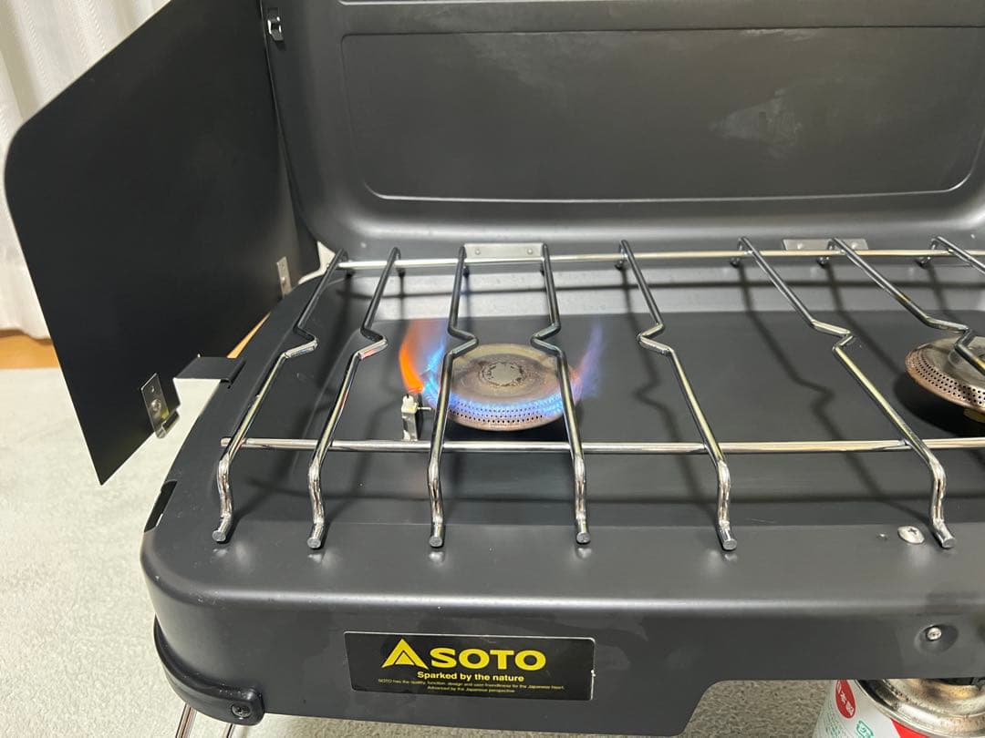 SOTO ST-525 ツーバーナー 鉄板・網付き 元箱あり 動作確認済み