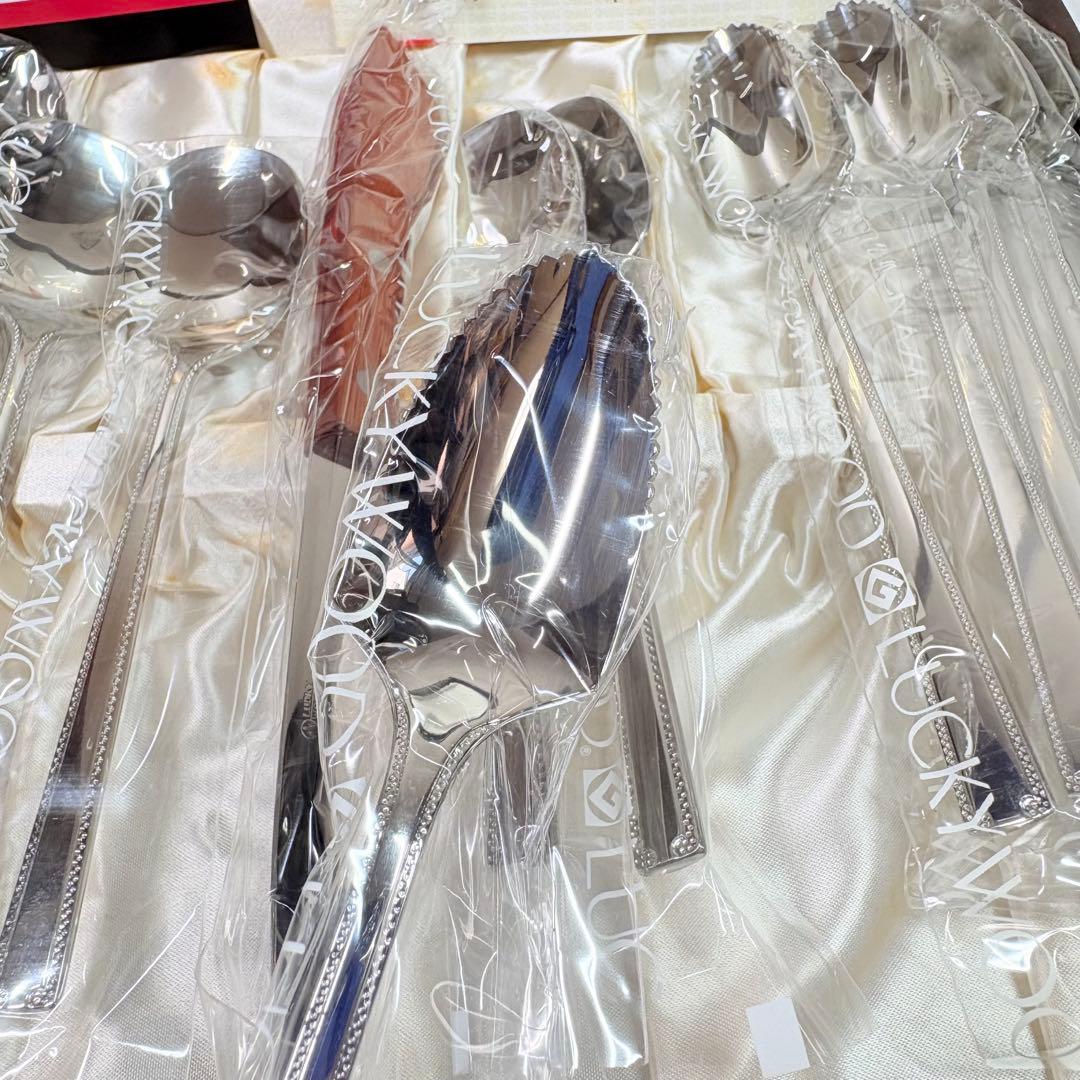 LUCKYWOOD ラッキーウッド　カトラリーセット　テーブルウェア　16PCS
