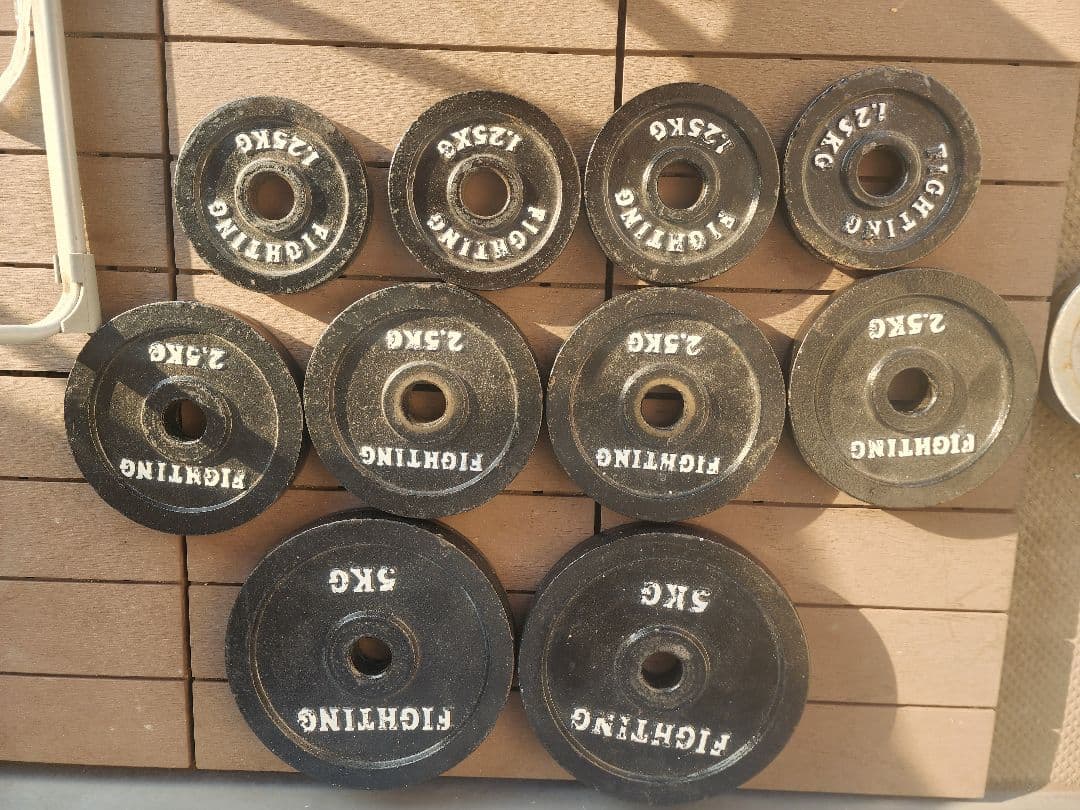 FIGHTING ダンベルセット 計87kg バラ売り相談致します