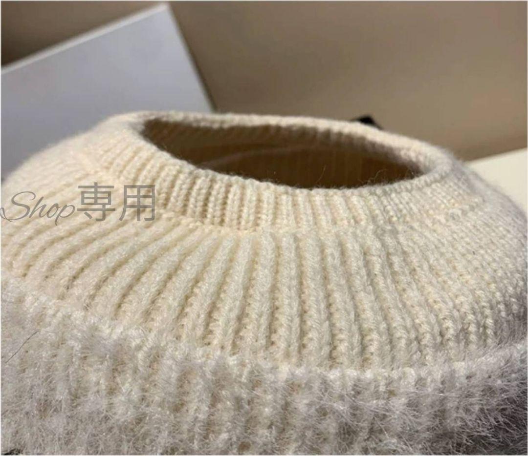 新品 グレー ニット帽 つば付き 黒 耳当て サンバイザー ゴルフ レディース