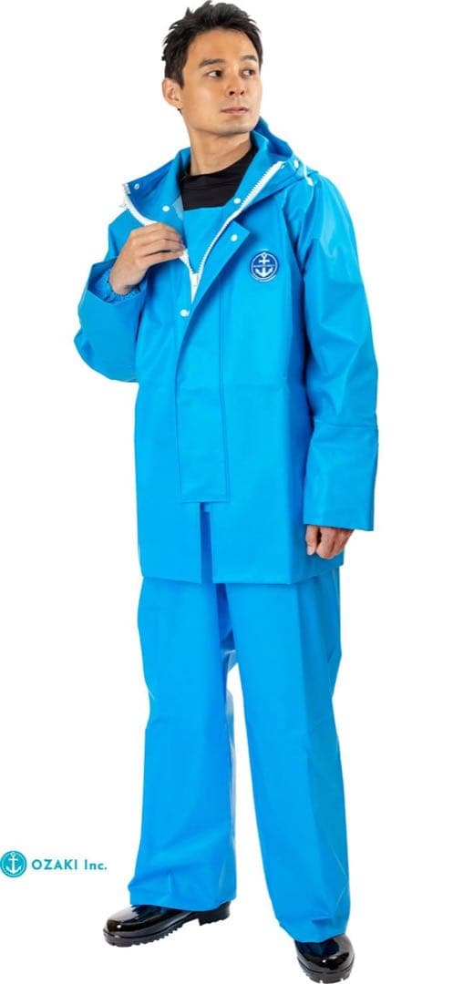 水産マリンレリー パーカー、胸付ズボンセット　レモンイエロー　M寸