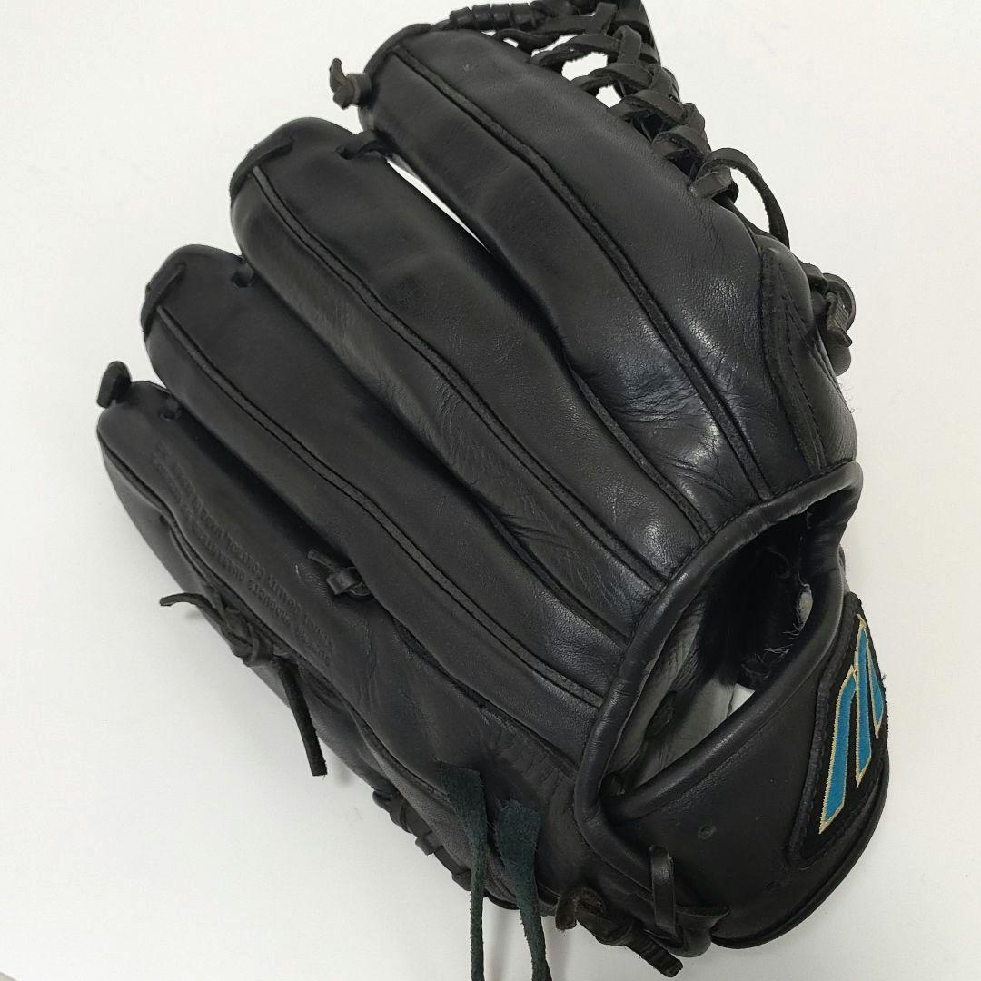 ミズノ　ビューリーグ　軟式　グローブ　プロモデル　Mマーク　外野用　右利き　黒