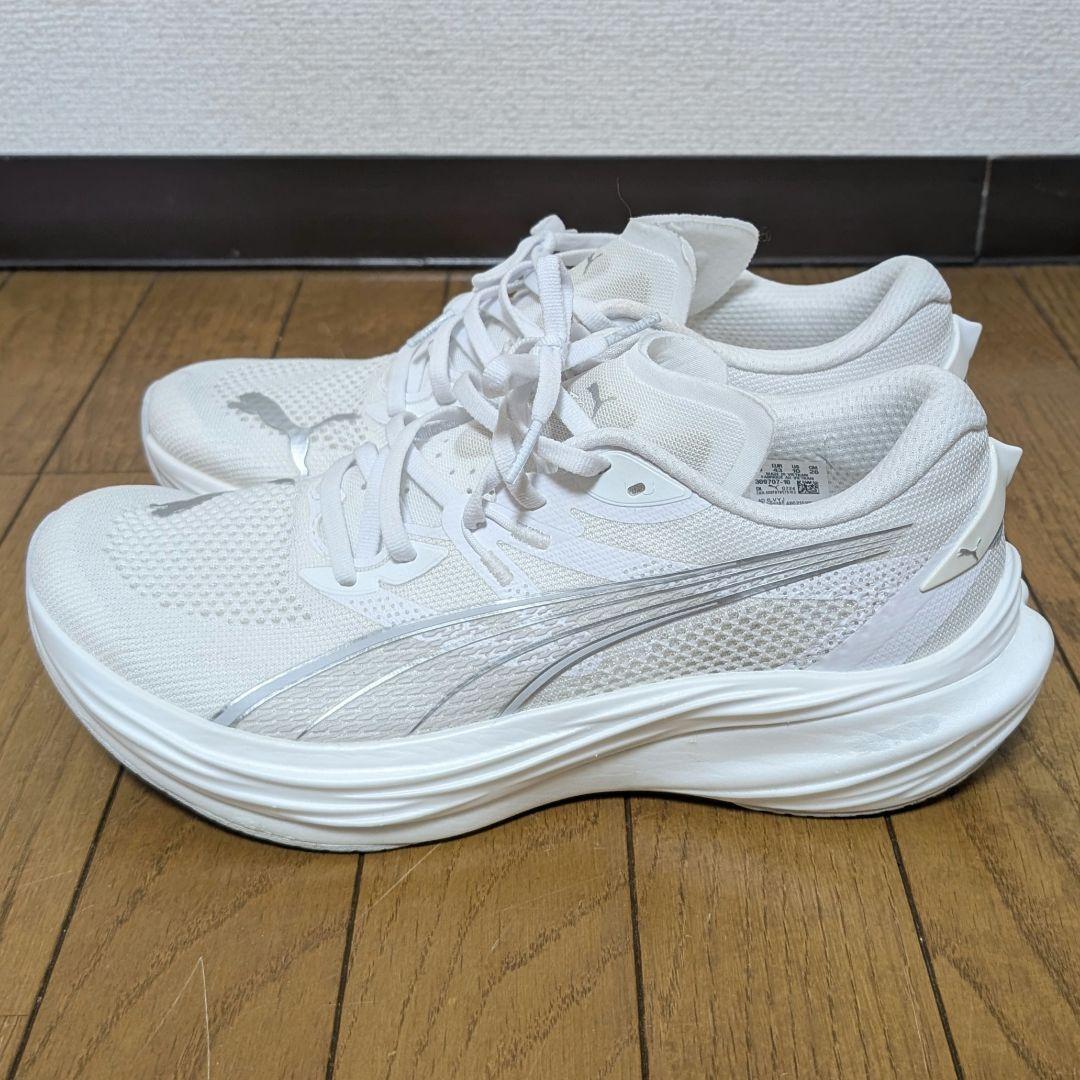 Puma ディヴィエイト ニトロ 3 メンズ 28cm ホワイト プーマ