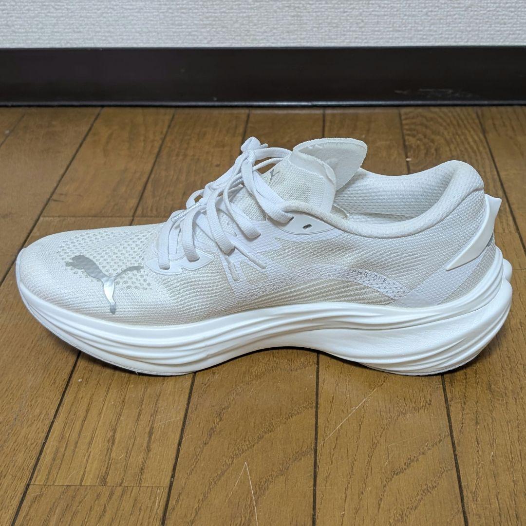 Puma ディヴィエイト ニトロ 3 メンズ 28cm ホワイト プーマ