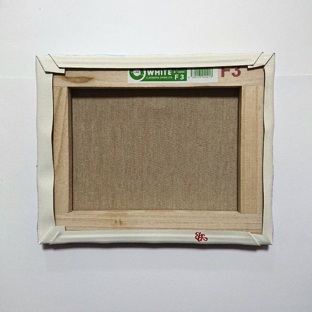 【ラベンダーの丘】アクリル画 F3 風景画 絵画