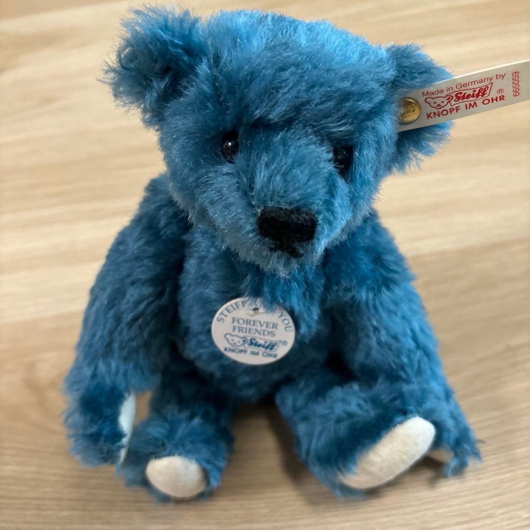 Steiff 青いぬいぐるみ 約30cm