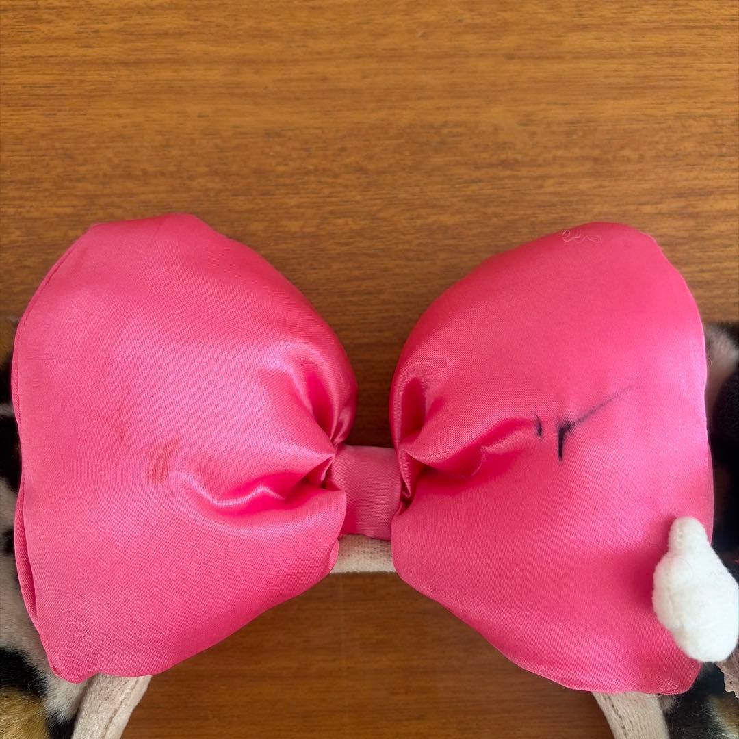 ディズニー ミニーカチューシャ ヒョウ柄
