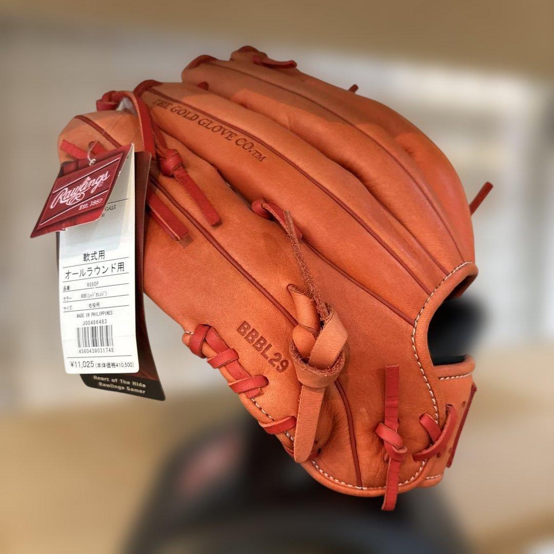 Rawlings 軟式グローブ BBEL29 オレンジ