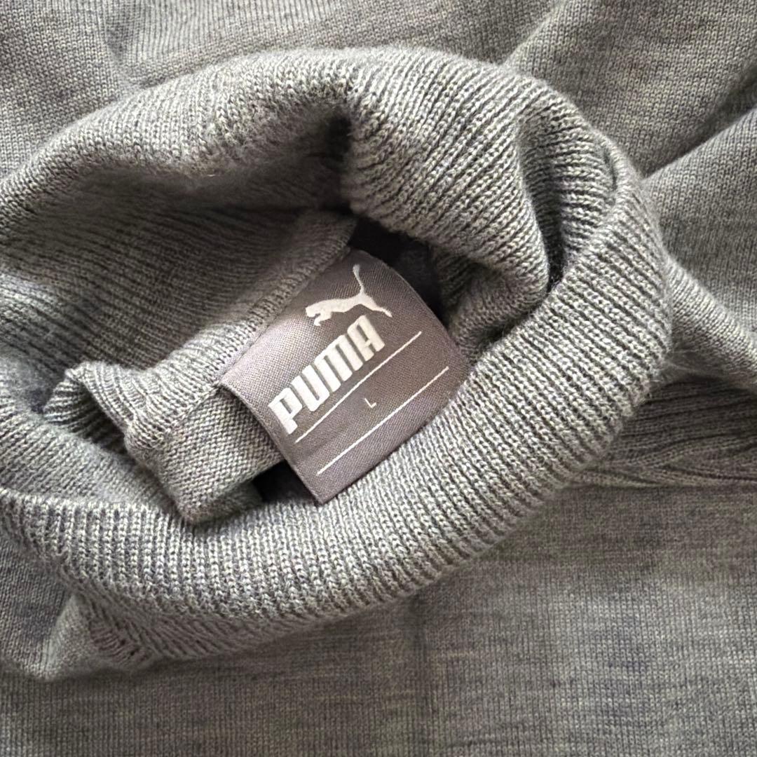 Puma ゴルフ　タートルネックセーター L グレー