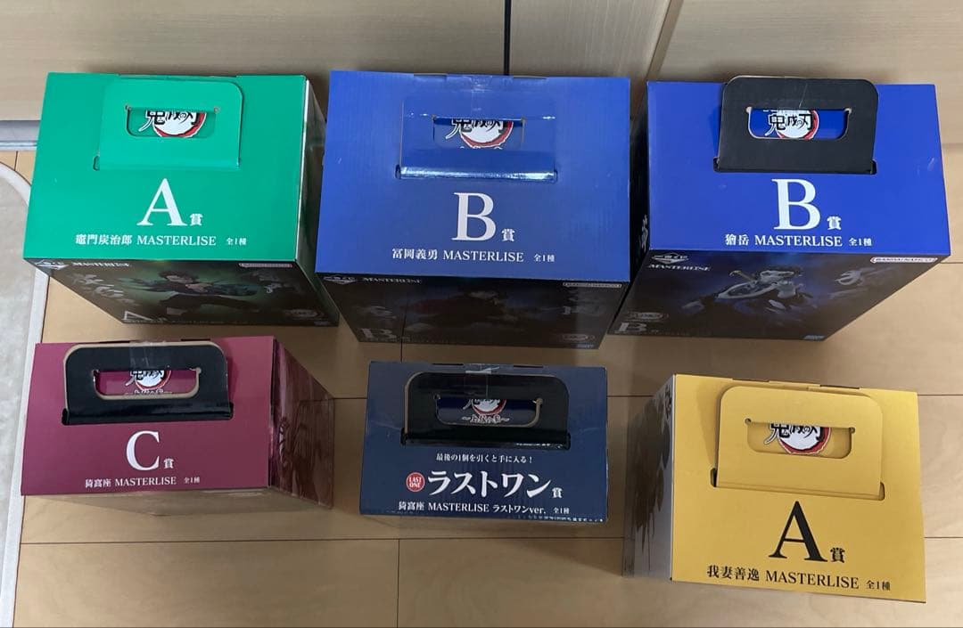 一番くじ 鬼滅の刃 〜上弦の参〜 〜雷の兄弟〜 上位賞 フィギュア6種セット