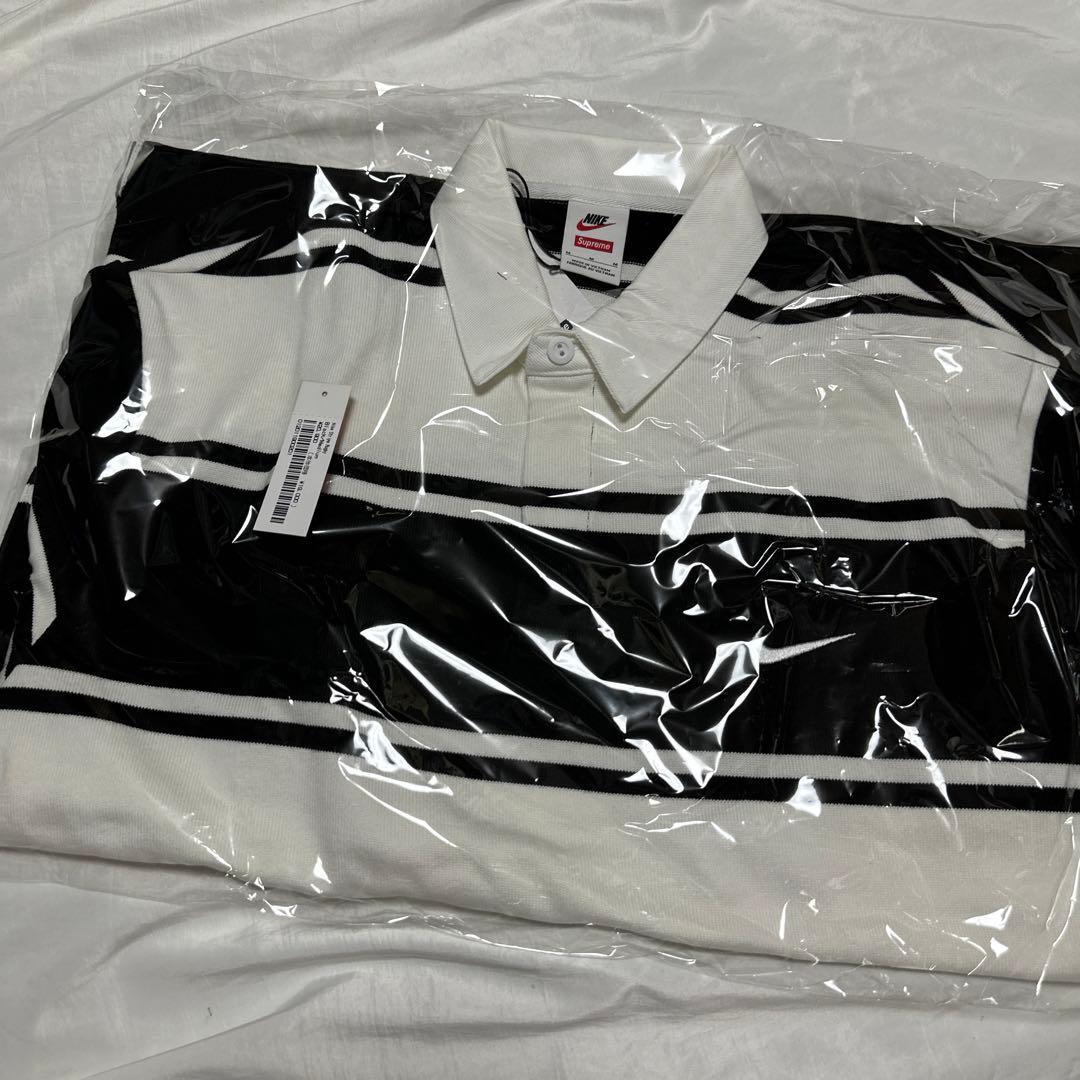 新品　M Supreme x Nike Stripe Rugby Black