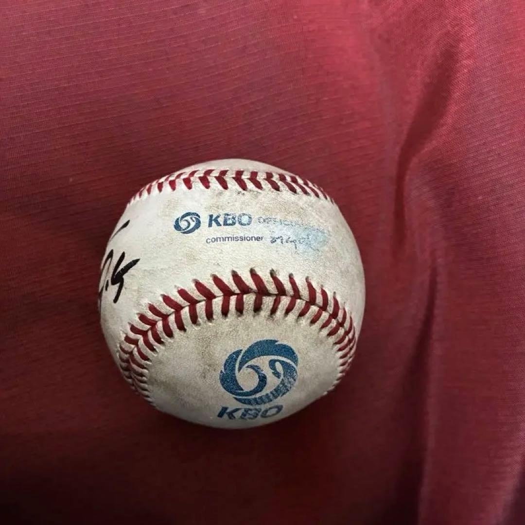 WBC 韓国代表　キム・ドヨン　直筆サイン入　KBO オフィシャルボール　練習球