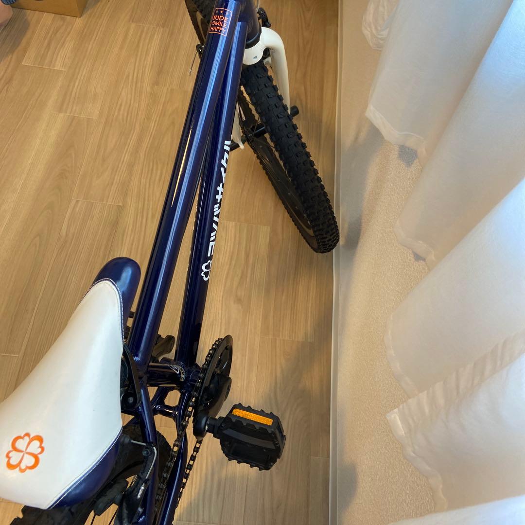 mii8さま専用　【美品】　ヨツバサイクル　22インチ　ネイビー