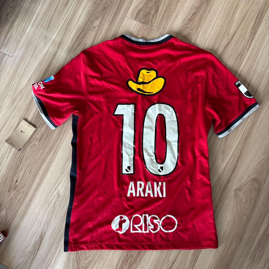 Nike 鹿島アントラーズ　サッカーシャツ 赤 ARAKI 10
