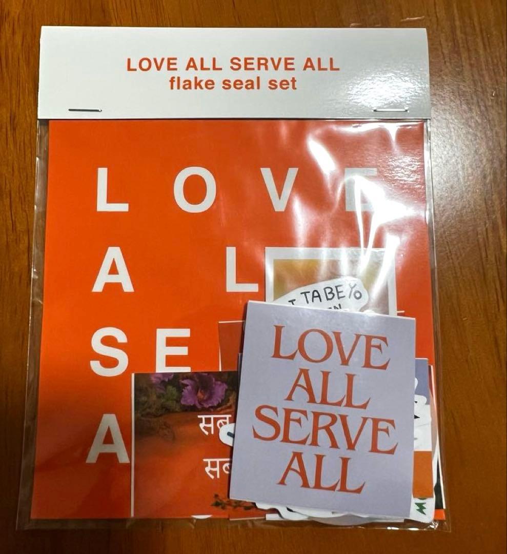 藤井風　LOVE ALL SERVE ALL フレークシール 巾着