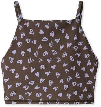 美品　emmi　ペイントハートブラトップ　トレーニングウェア　ビスチェ　1055