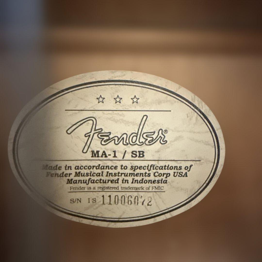 フェンダー MA-1 ミニアコギ　fender