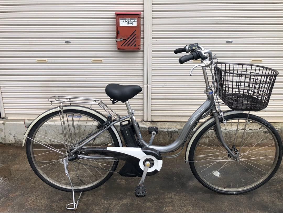 ブリヂストン新機種電動アシスト自転車アシスタ26インチグレーアルミボディー