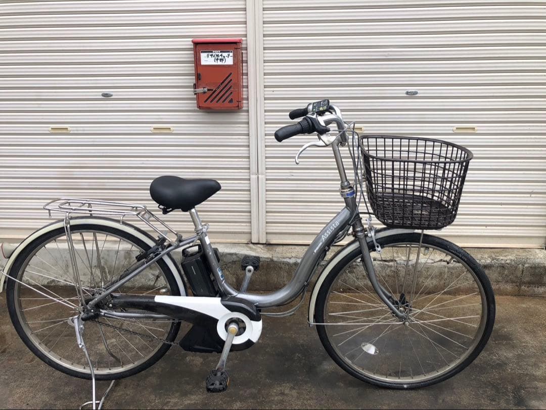 ブリヂストン新機種電動アシスト自転車アシスタ26インチグレーアルミボディー