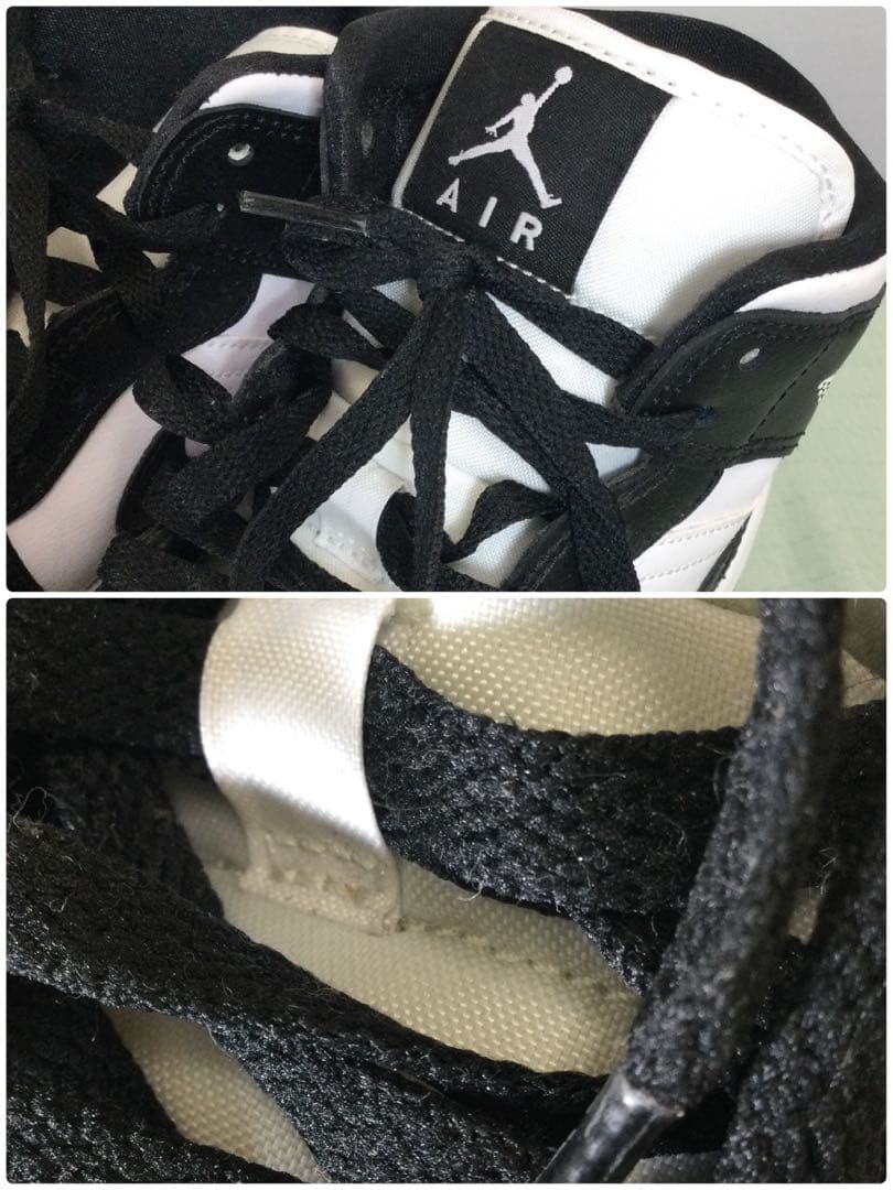 メンズバスケシューズ AIR JORDAN 1 MID WHITE/BLOCK