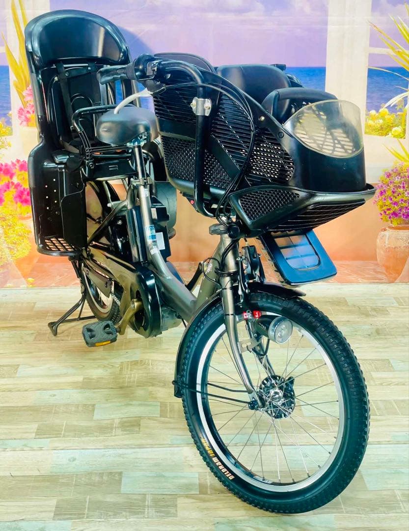 ヤマハパスキス⭐️人気モデル！子供乗せ電動アシスト自転車Y3191