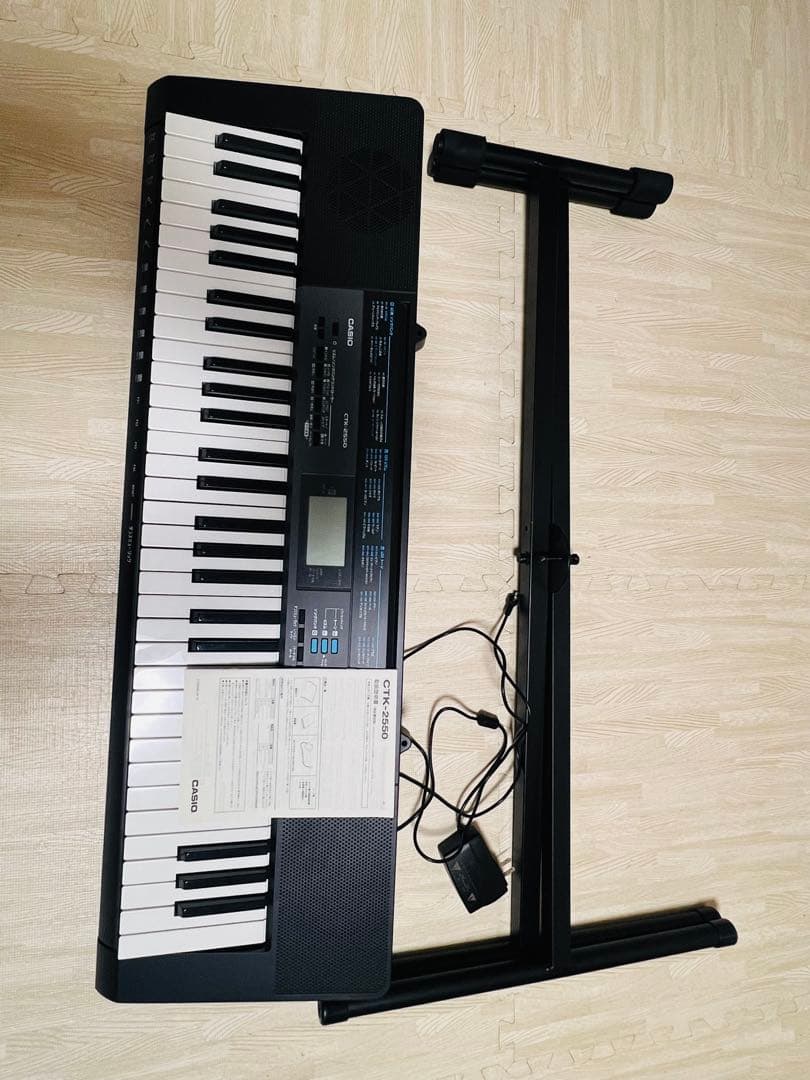 CASIO 電子ピアノ CTK-2550 61鍵盤 キーボード　足つき