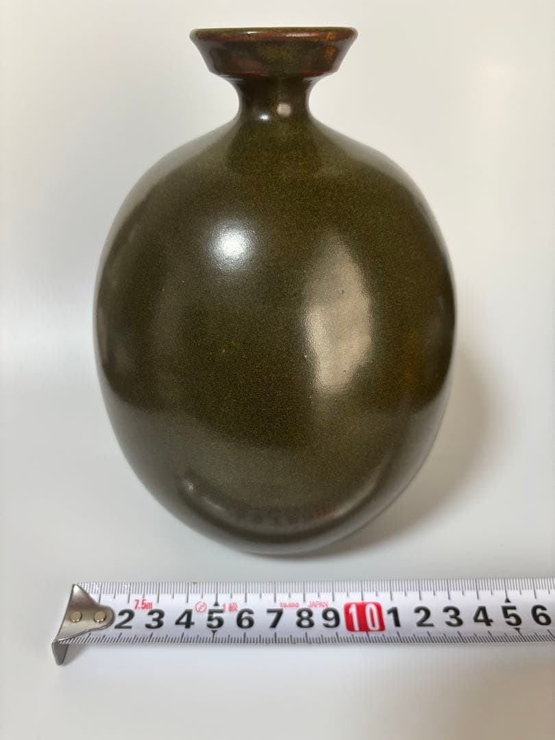 苗代川焼　薩摩焼　沈壽官　壽官　花入　徳利　高さ18cm×幅13cm