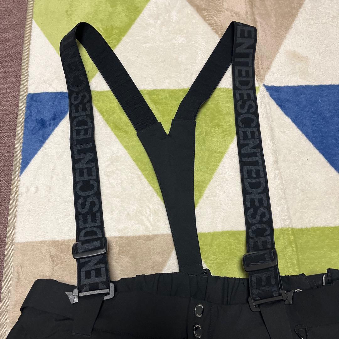 デサントDESCENTE dermizax 黒 サスペンダー付き スキーウェア