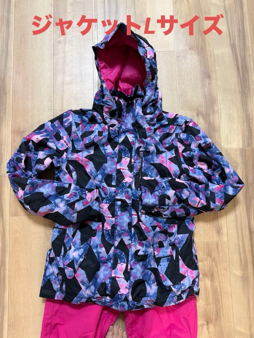 【値下げ】ROXY スノーボードウェア ジャケットLサイズ、パンツMサイズ