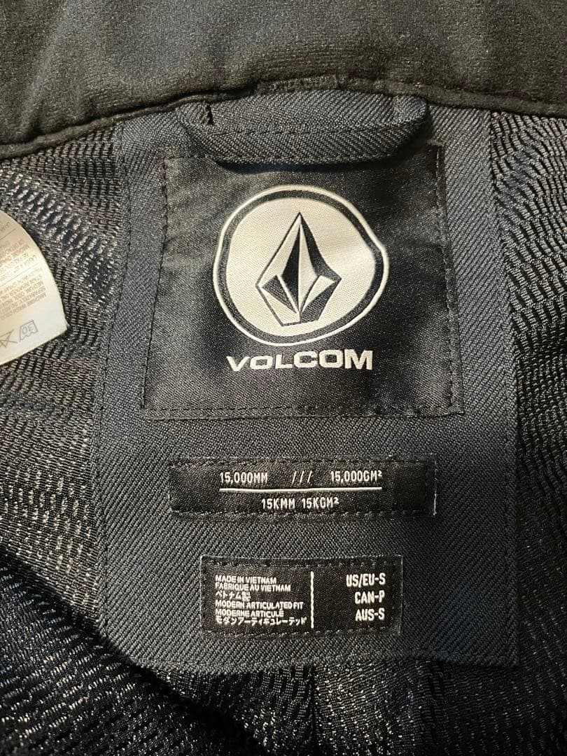 美品　VOLCOM スノーウェア　パンツ　ブラック