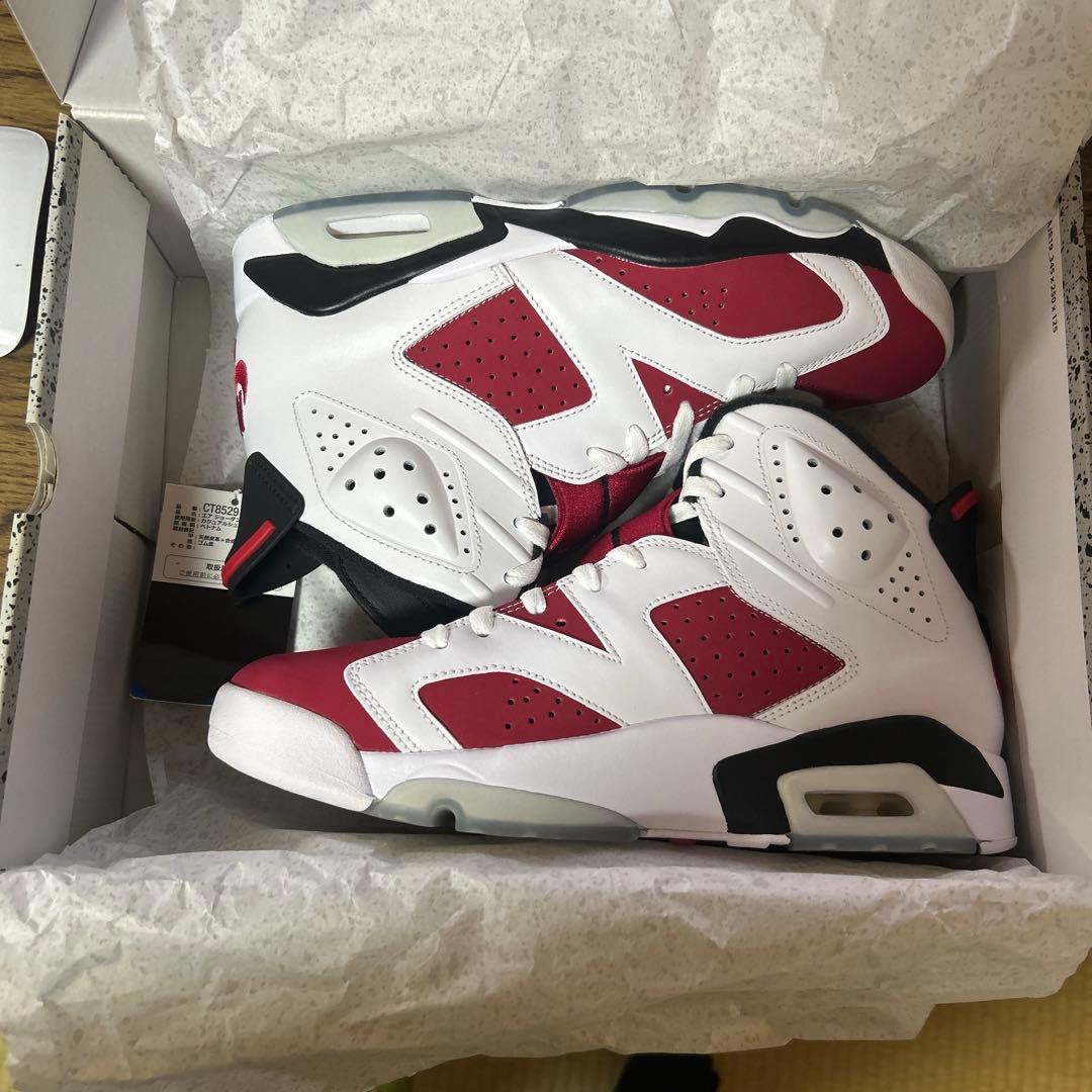 Nike Air Jordan 6 ホワイト/レッド　レトロカイマン(^^)