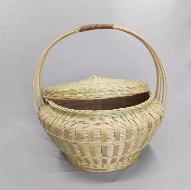 竹細工 かご 収納 手作工芸品 新品
