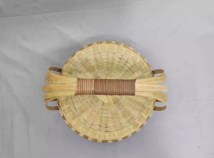 竹細工 かご 収納 手作工芸品 新品