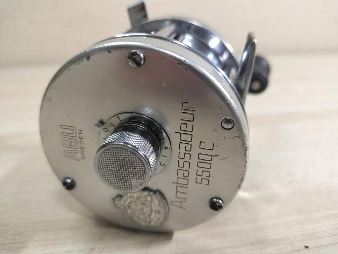 ☆ABU GARCIA アブ アンバサダー 5500C　ビンテージリール　銀