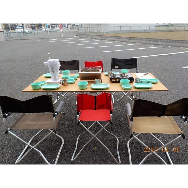 ＢＩＧ！！　四つ折り組み立てテーブル（ハンドメイド　受注生産品）