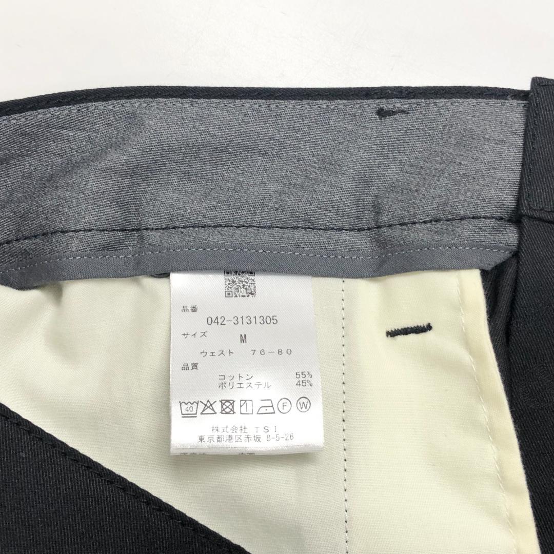 ○★新品未使用　St ANDREWS　クロッシングロゴジャガードパンツ　M　黒