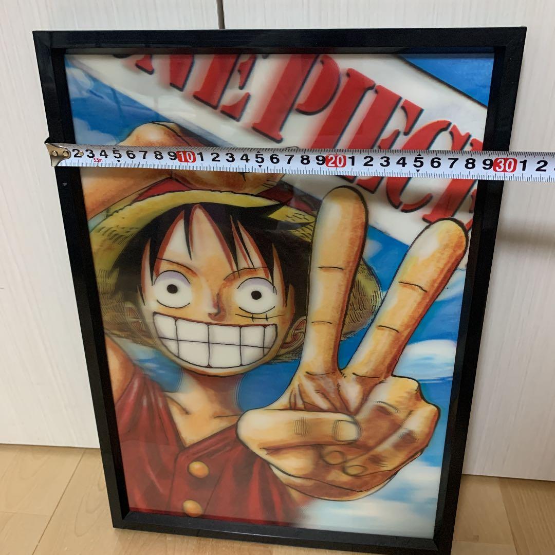 ワンピース　ルフィ　額入り掛け3Ｄ