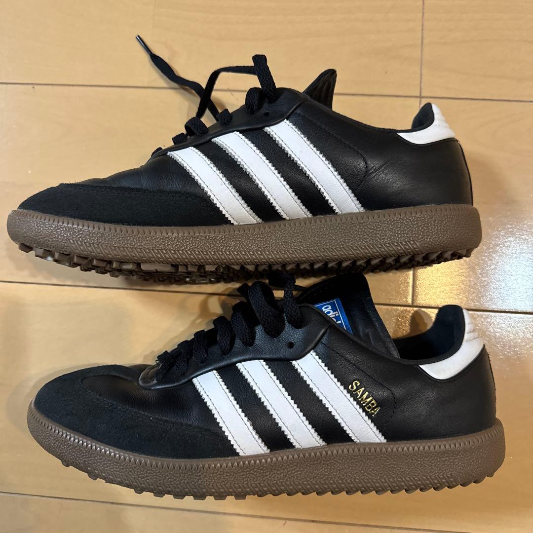 adidas Samba ブラック/ホワイト ゴルフシューズ
