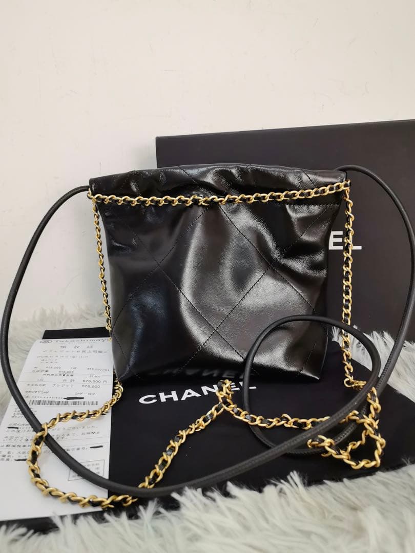 シャネル CHANEL 22ミニ チェーンショルダーバッグ