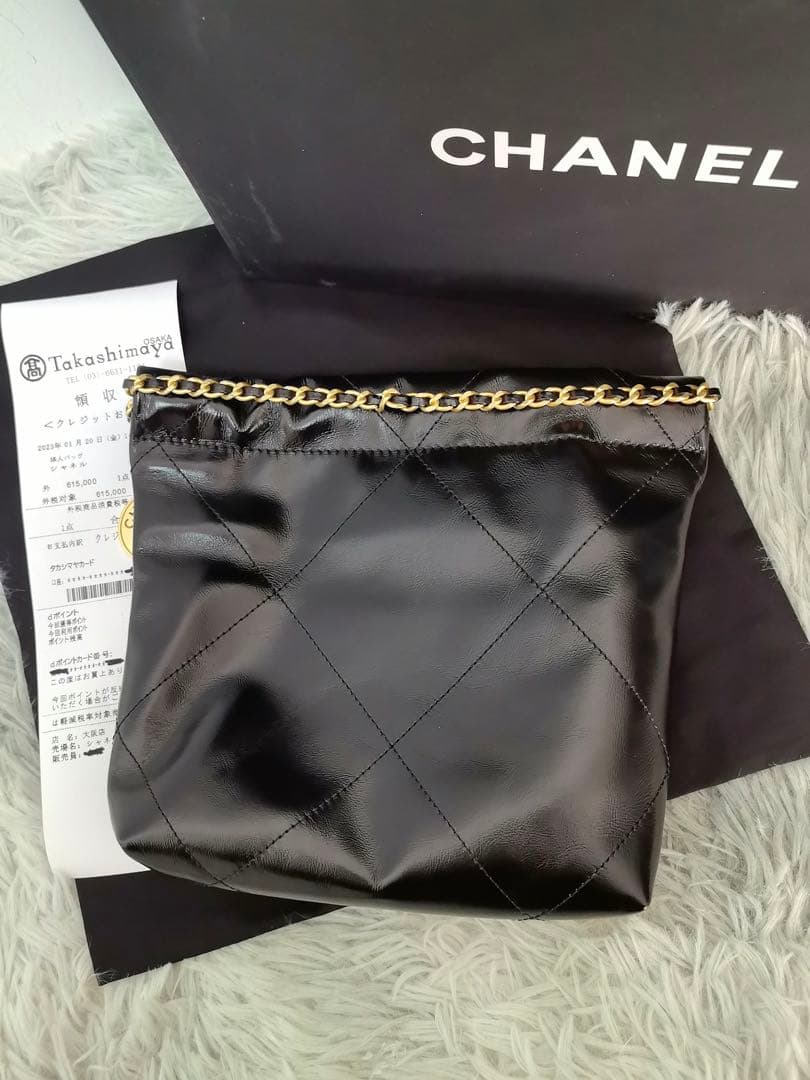 シャネル CHANEL 22ミニ チェーンショルダーバッグ