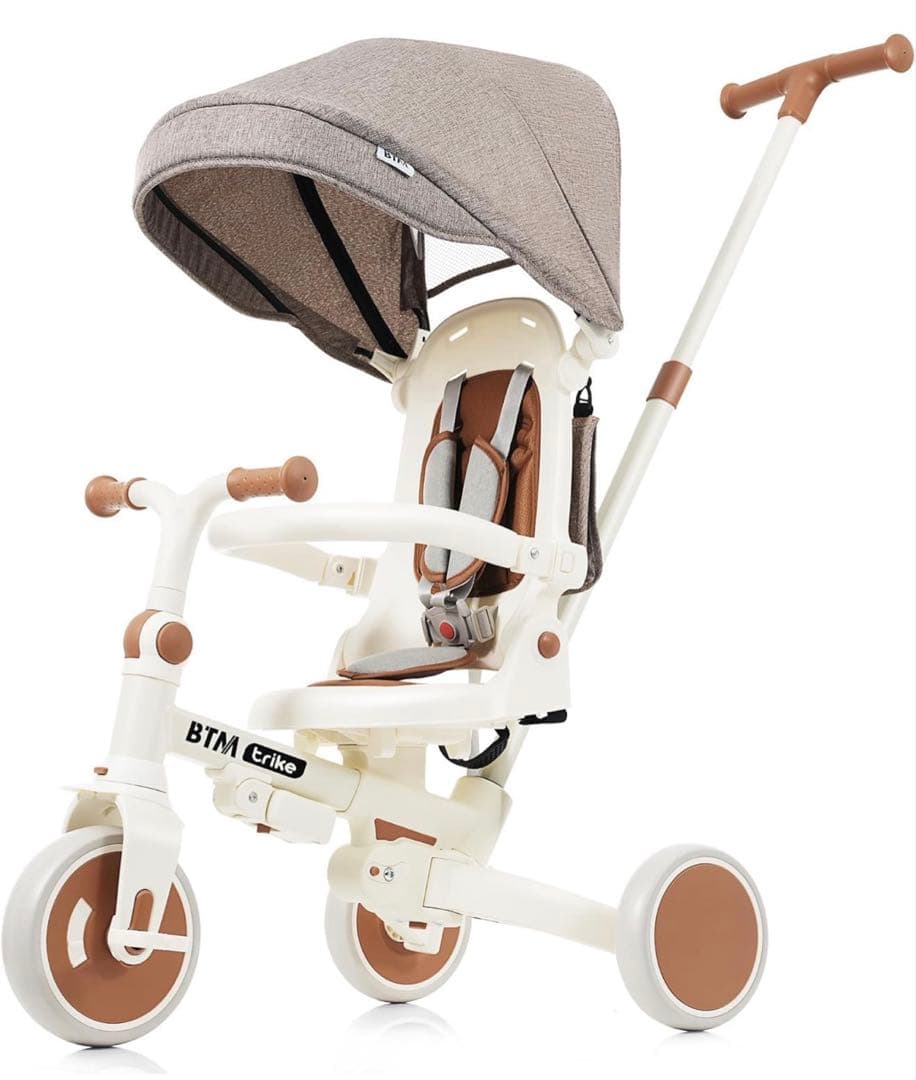 【美品】BTM 三輪車 ベージュ