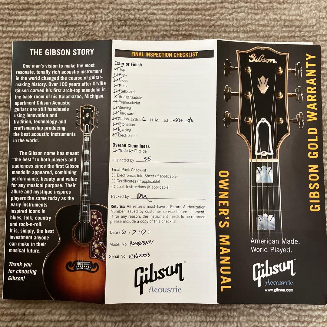 3月27日 終了【Gibson】J-45 STANDARD （2017年製）