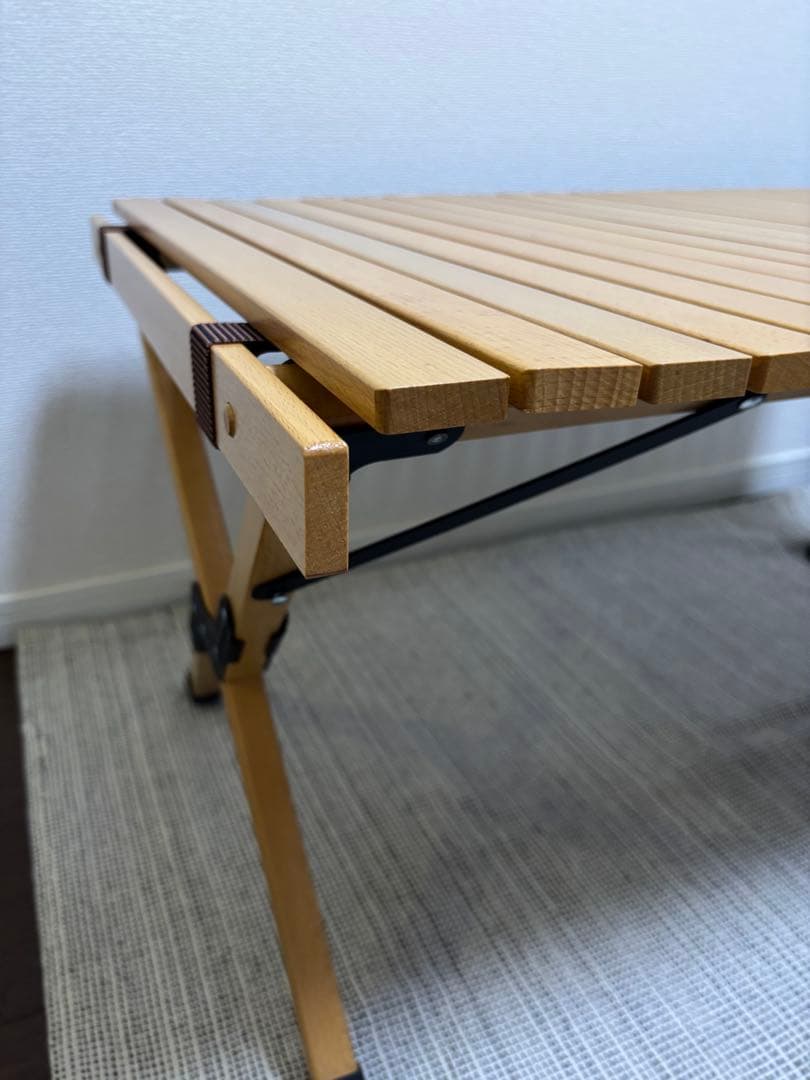 木製テーブル　ロールトップテーブル 60×90cm