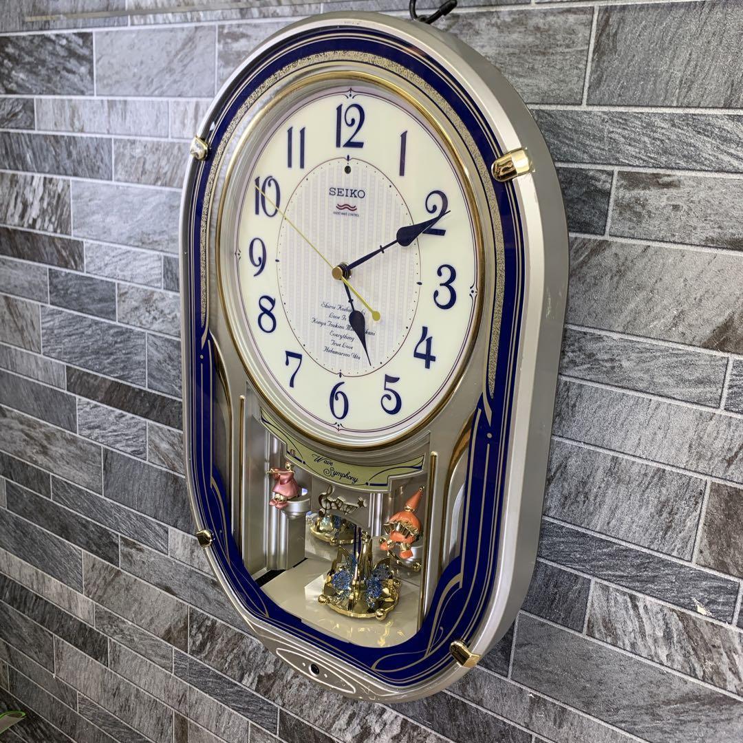 生産終了品　SEIKO　電波からくり時計 ウェーブシンフォニー AM224S