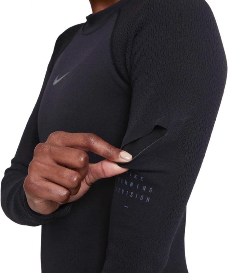新品【Nike】長袖ランニングシャツ ブラック