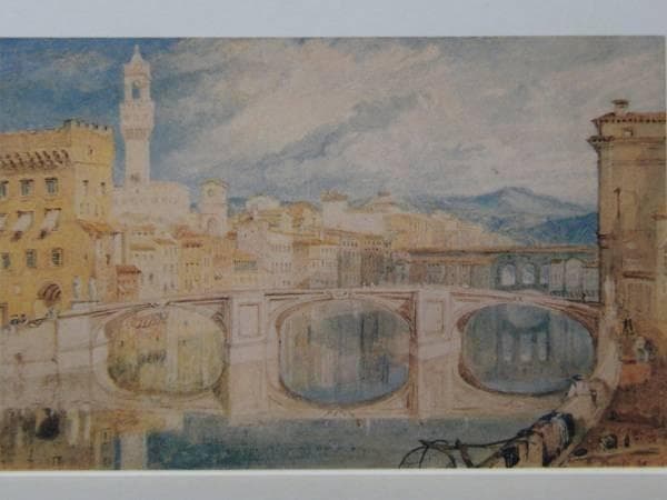 J・M・W・ターナー、フィレンツェ、希少画集画、新品額装付